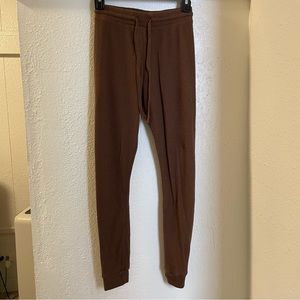 Macy’s Brown Ribbed Joggers Size Small